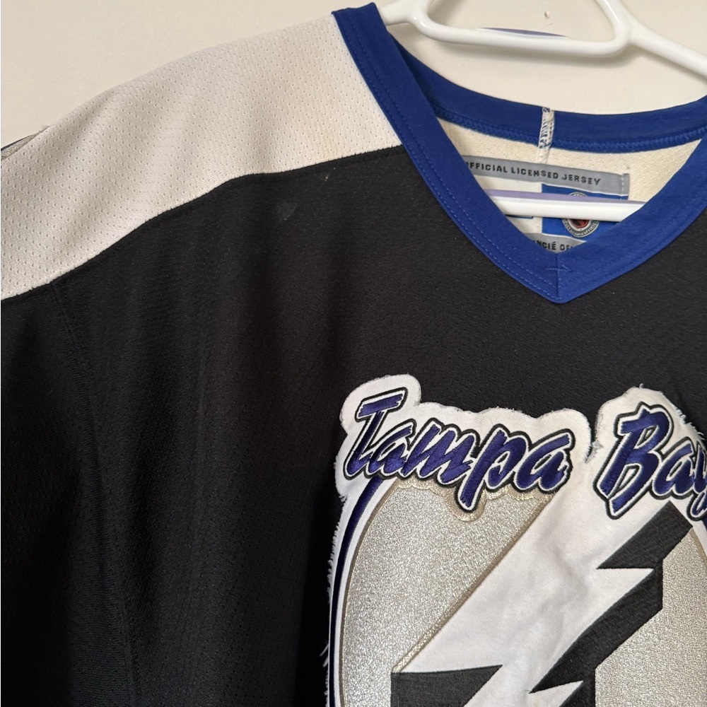 Vintage CCM Tampa Bay Lightning Jersey Black Hockey NHL 90s Men’s Size Large - Picture 3 of 10